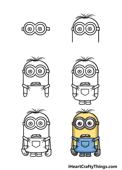 how to draw a minion|How To Draw A Minion .